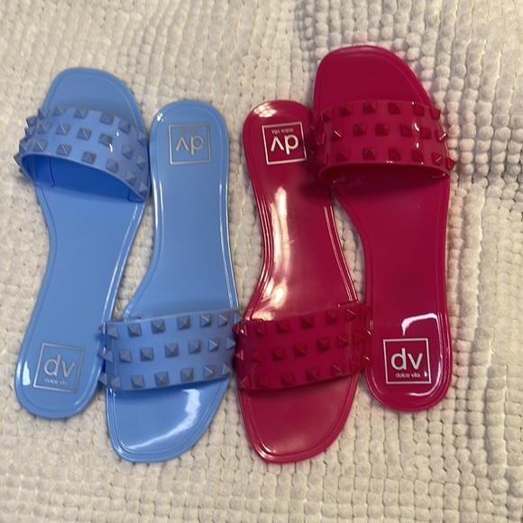 2 size 9 brand new jelly sandals light blue and hot pink - Picture 6 of 6